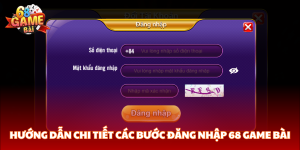 Chi tiết các bước đăng nhập 68 Game Bài cực đơn gian